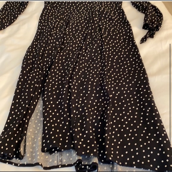 Reformation Zelda Slit MIDI Black Dress - Picture 5 of 6